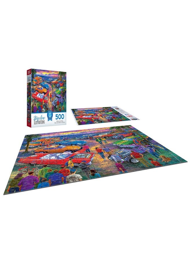 Roseart - Bigelow Illustrations - California Car Show - 500 Piece Jigsaw Puzzle for Adults - Image 3